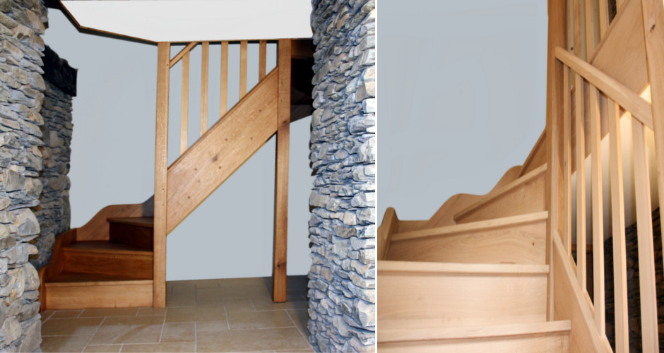 Quality hardwood staircase